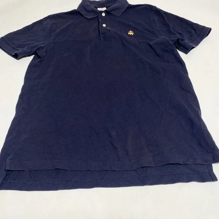 [BUNJANG] Brooks Brothers Navy Pique Short Sleeve Polo Shirt / 브룩스 브라더스 네이비 피케 반팔 폴로티 M