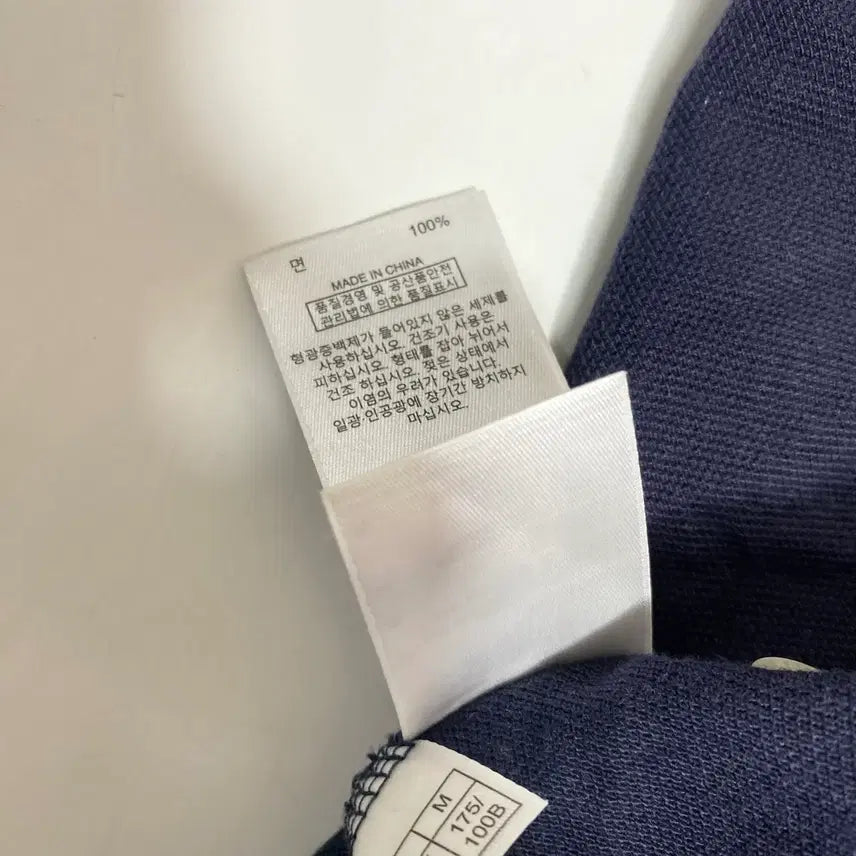[BUNJANG] Brooks Brothers Navy Pique Short Sleeve Polo Shirt / 브룩스 브라더스 네이비 피케 반팔 폴로티 M