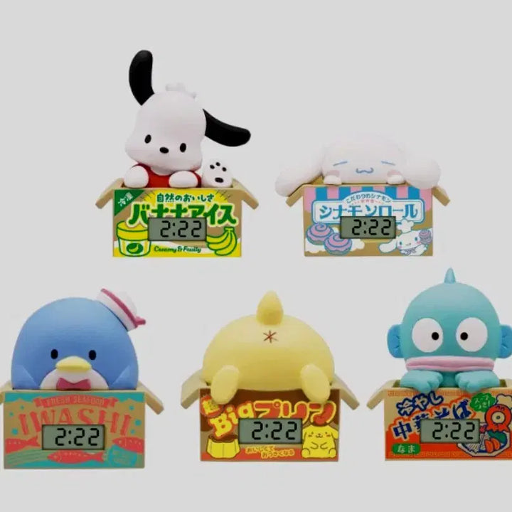 [BUNJANG] Sanrio Characters Cardboard Watch 2 Figure 5종 Full Set (Sealed) / (미개봉)산리오 캐릭터즈 골판지워치2 피규어5종풀셍