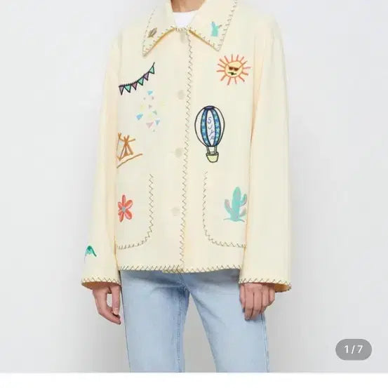 [BUNJANG] SJYP Embroidered Jacket / sjyp엠브로이드자켓