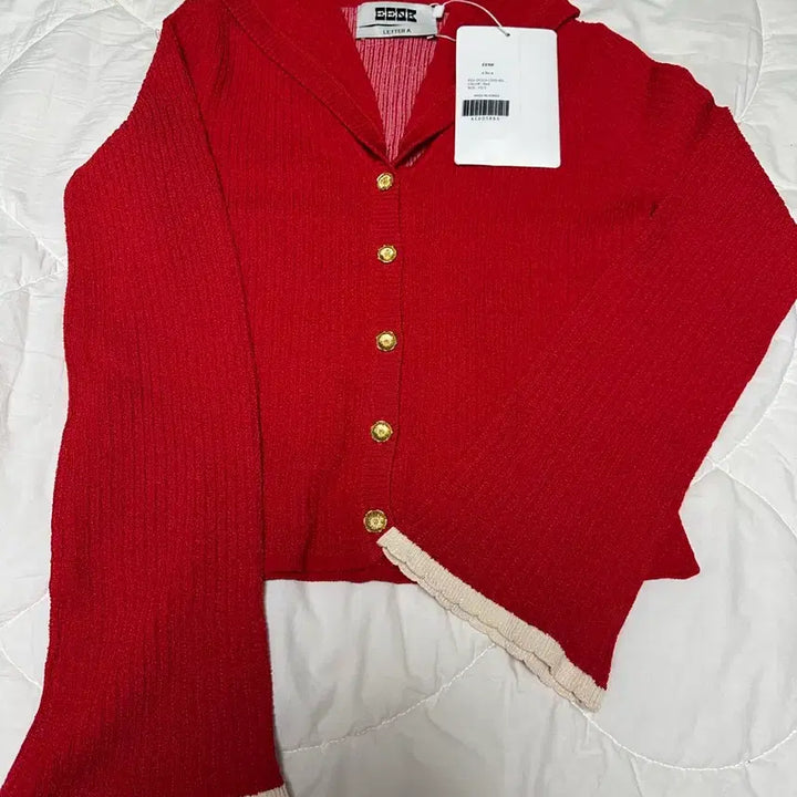 [BUNJANG] EENK A for A Knit Cardigan Red XS/S / EENK 레드 가디건 XS/S