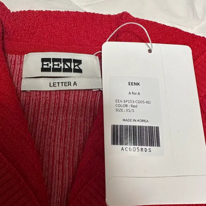 [BUNJANG] EENK A for A Knit Cardigan Red XS/S / EENK 레드 가디건 XS/S