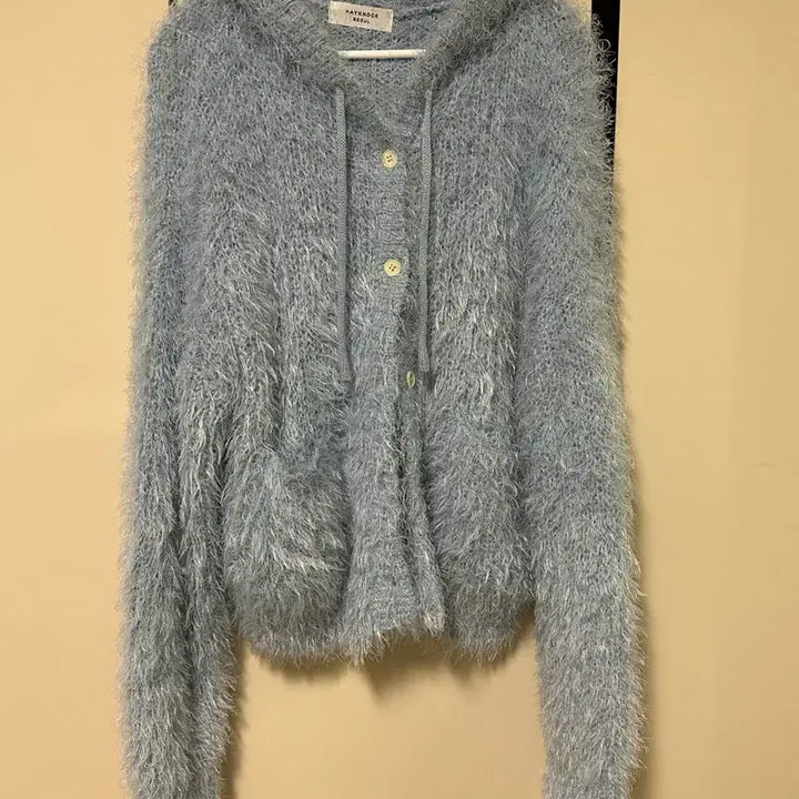[SOLD OUT] 헤이녹 서울 블루 퍼 가디건