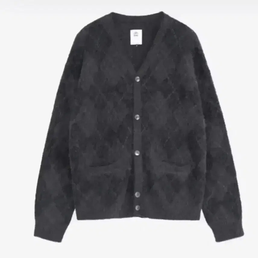 [BUNJANG] Polytelu Argyle Mohair Cardigan / 3) 폴리테루 아가일 모헤어 가디건