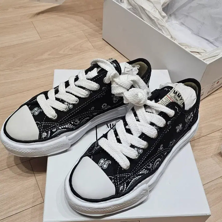 [BUNJANG] Mihara Yasuhiro Peterson Bandana Black Sneakers / 미하라 야스히로 피터슨 반다나 블랙 스니커즈 43 A06FW732