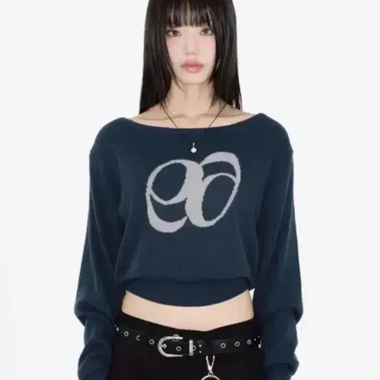 [BUNJANG] As On Boat Neck Knit Sweater / 애즈온 보트넥 니트 블루그린