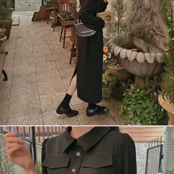[BUNJANG] Lilly &amp; Co Belted Long Dress (77) / 새상품 하객룩 리리앤코 벨트 롱원피스 77
