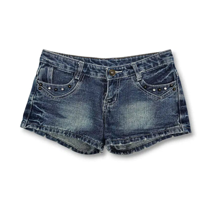 [SOLD OUT] VTG 빈티지 스터드 데님 핫팬츠