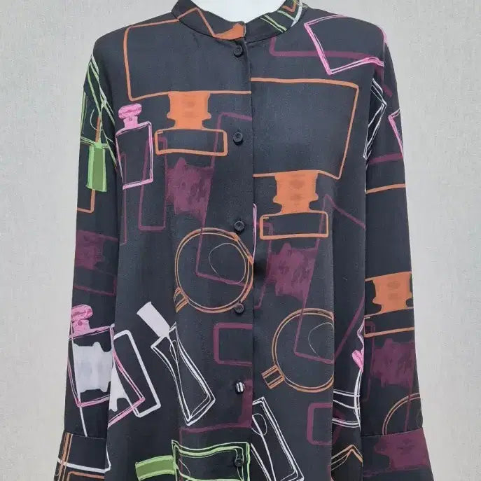 [BUNJANG] KUHO Pattern Blouse Size 55 / 구호 KUHO 패턴 블라우스 55