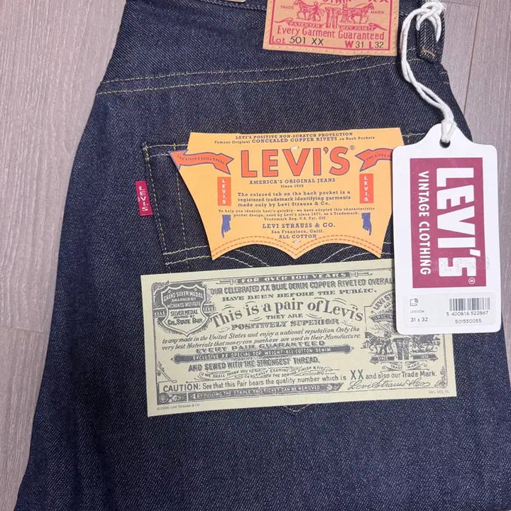 [SOLD OUT] 리바이스 lvc 55501 리지드 31/32