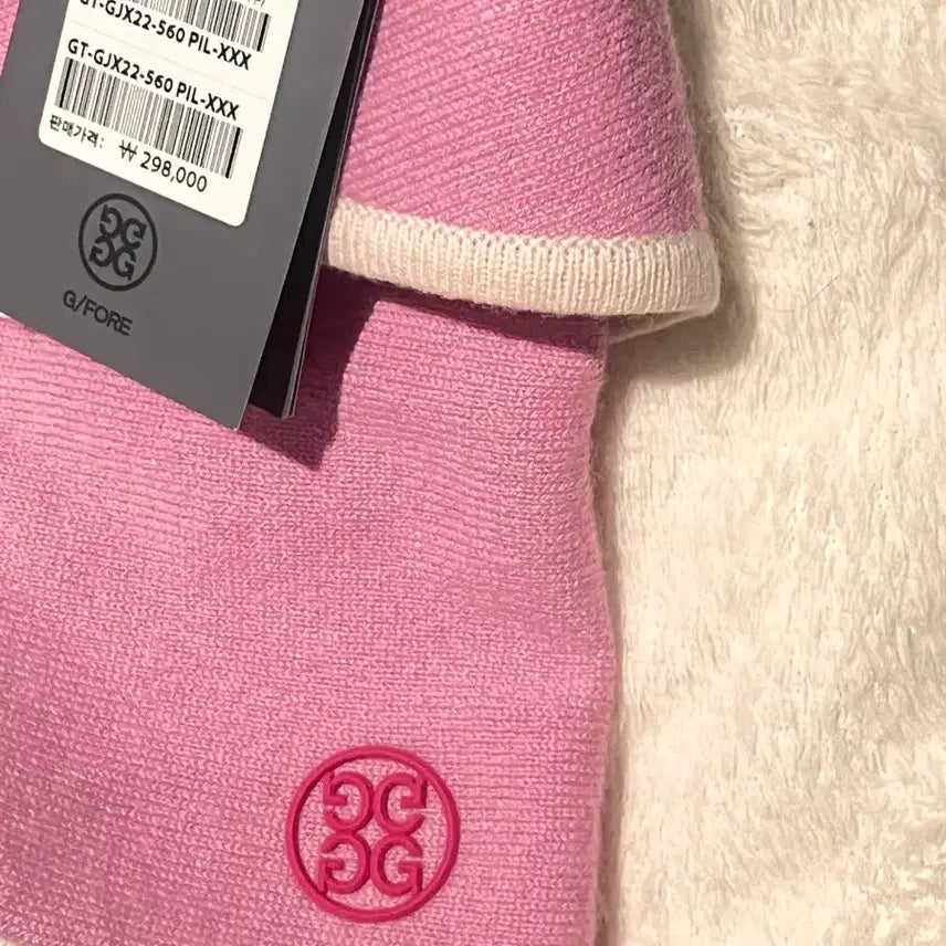 [SOLD OUT] 60%이상 할인 G/FORE캐시미어 핑크 스카프