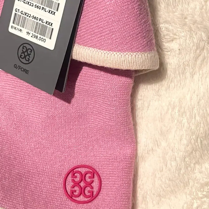 [SOLD OUT] 60%이상 할인 G/FORE캐시미어 핑크 스카프