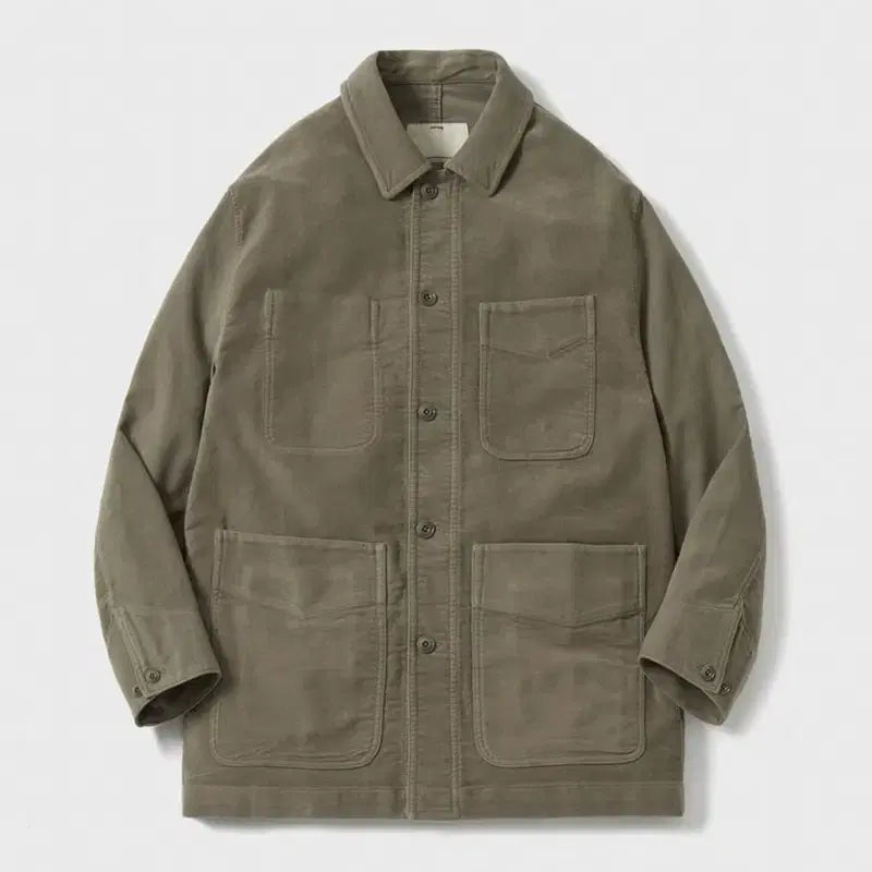 [BUNJANG] Pottery Moleskin Work Jacket Dark Russet / (1) 포터리 몰스킨 워크자켓 다크러벳