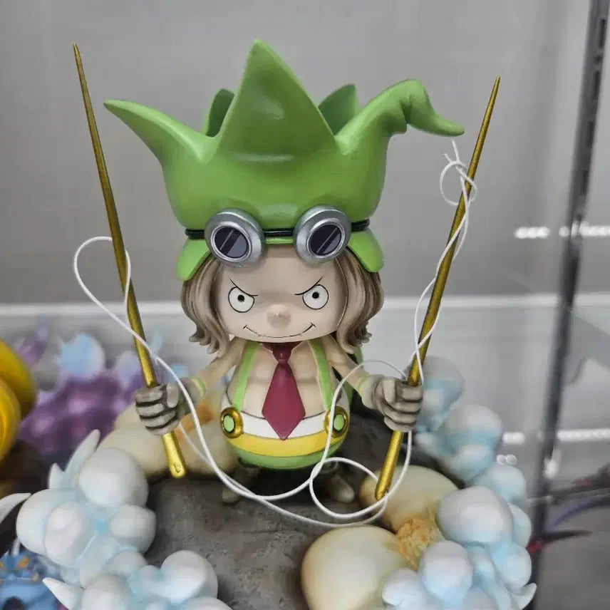 [BUNJANG] One Piece Tonata Tribe Mansherry &amp; Leo Resin Figure / 원피스 톤타타족 맨셸리.레오 레진 피규어