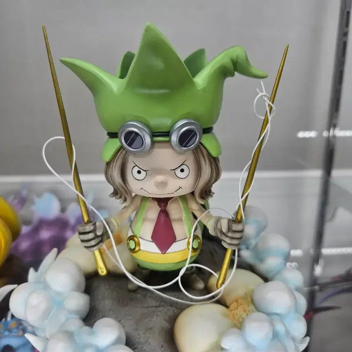 [BUNJANG] One Piece Tonata Tribe Mansherry &amp; Leo Resin Figure / 원피스 톤타타족 맨셸리.레오 레진 피규어