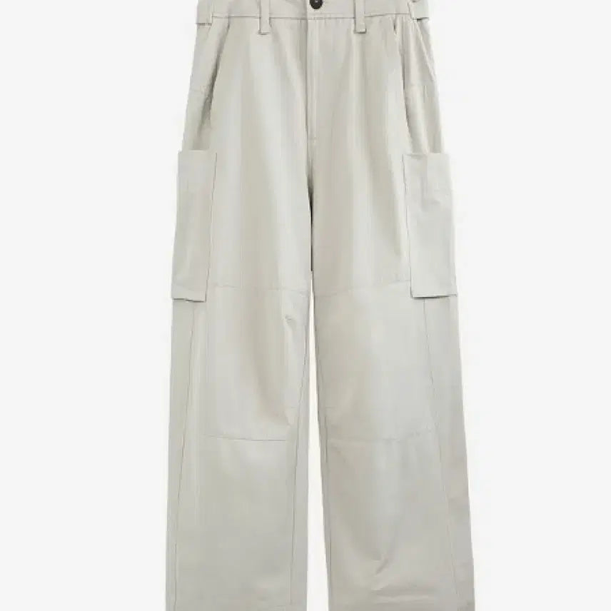 [BUNJANG] Polytelu Big Cargo Pants Cream / (4) 폴리테루 빅카고 팬츠 크림 배기버전