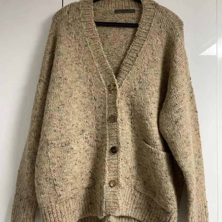 [BUNJANG] Gray/Beige Wool Cardigan / 그레이 / 베이지 울 가디건 free