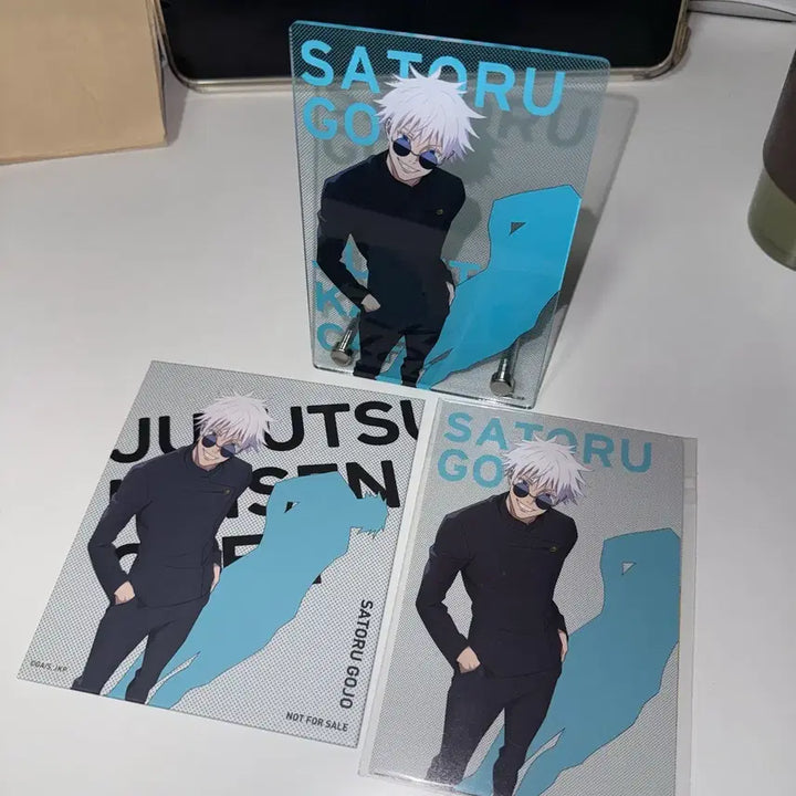 [BUNJANG] Jujutsu Kaisen Gojo Satoru Acrylic Panel Stand Board Set / 주술회전 고죠 사토루 아크릴 패널 스탠드 보드지 엽서 세트