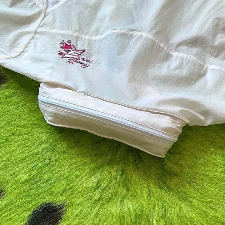 [BUNJANG] Snoopy Vintage Nylon Windbreaker Jacket / Snoopy 스누피 빈티지 나일론 윈드브레이커 바람막이 후드집업 자켓
