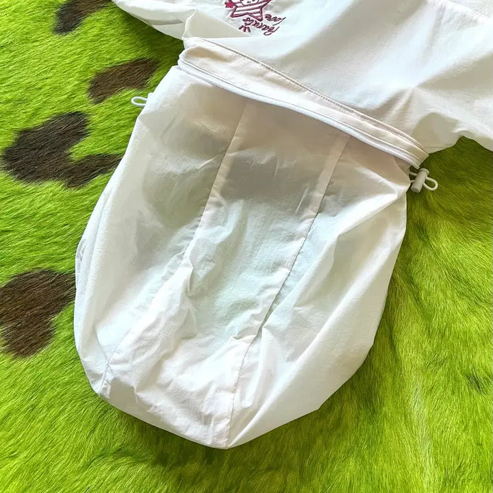 [BUNJANG] Snoopy Vintage Nylon Windbreaker Jacket / Snoopy 스누피 빈티지 나일론 윈드브레이커 바람막이 후드집업 자켓