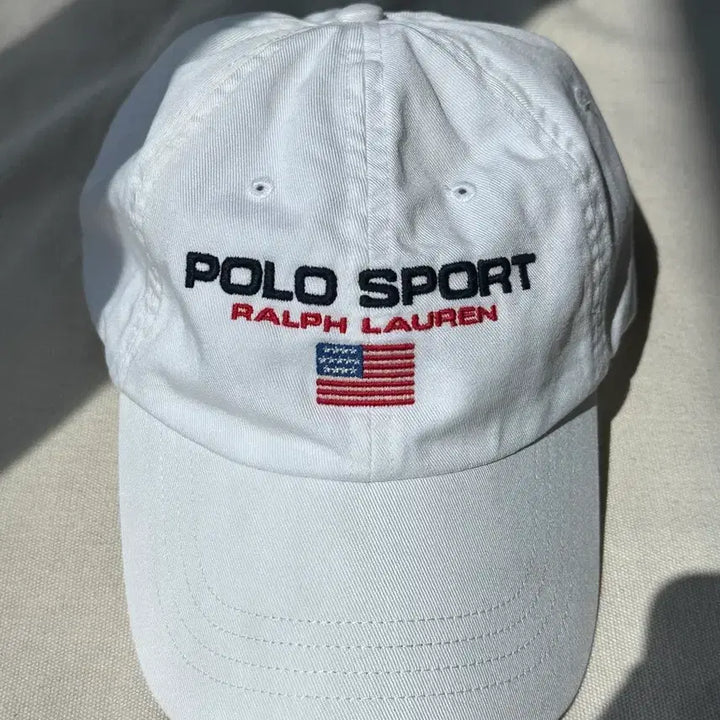 [BUNJANG] Polo Sport Ralph Lauren White Cap / 폴로스포츠 랄프로렌 볼캡 화이트