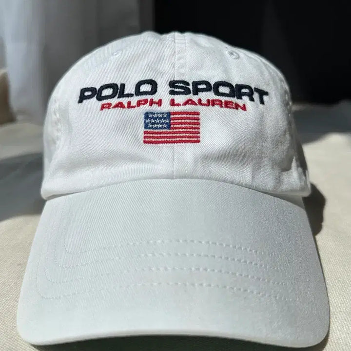 [BUNJANG] Polo Sport Ralph Lauren White Cap / 폴로스포츠 랄프로렌 볼캡 화이트