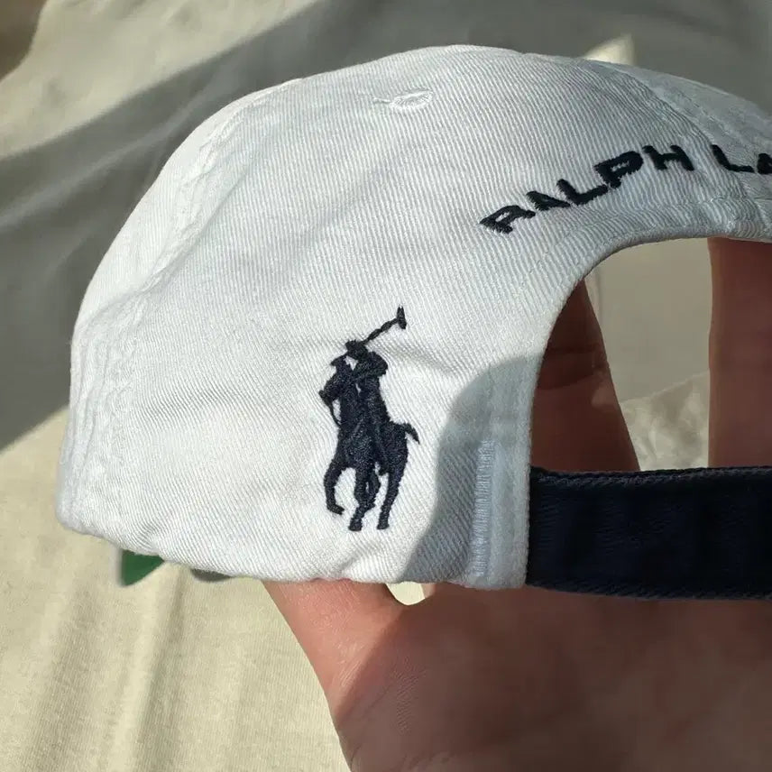 [BUNJANG] Polo Sport Ralph Lauren White Cap / 폴로스포츠 랄프로렌 볼캡 화이트