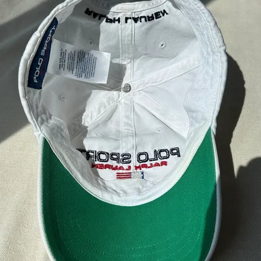 [BUNJANG] Polo Sport Ralph Lauren White Cap / 폴로스포츠 랄프로렌 볼캡 화이트