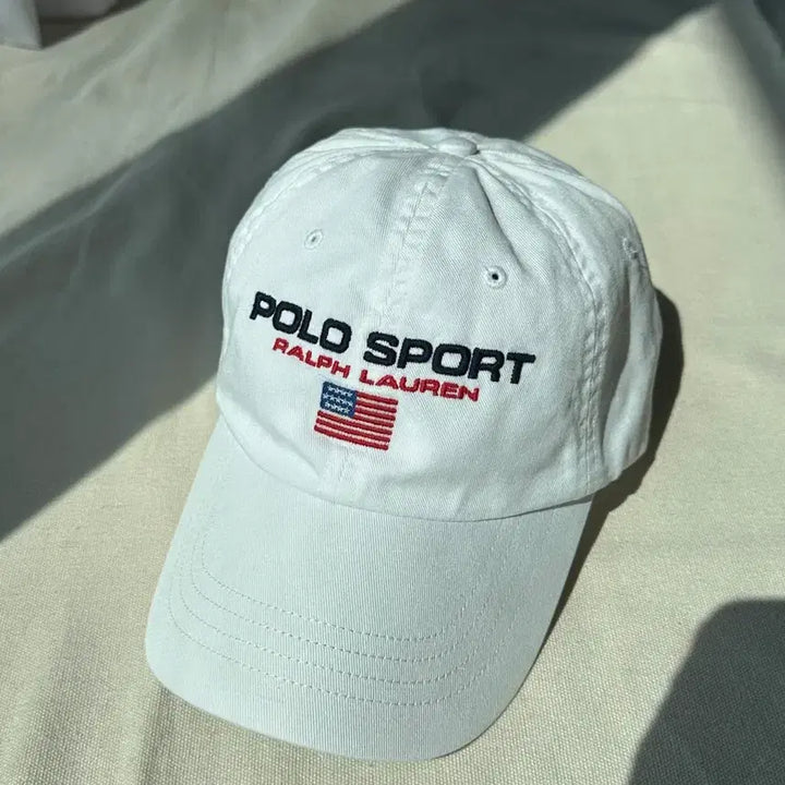 [BUNJANG] Polo Sport Ralph Lauren White Cap / 폴로스포츠 랄프로렌 볼캡 화이트