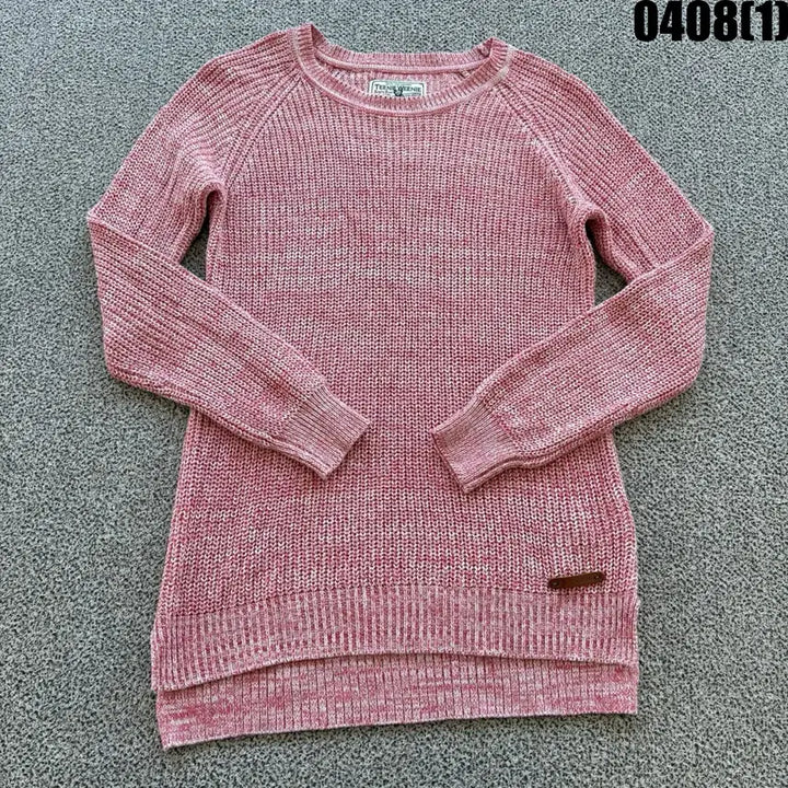 [BUNJANG] Tini Wini Pink Knit Sweater / 티니위니 핑크 니트 스웨터 90