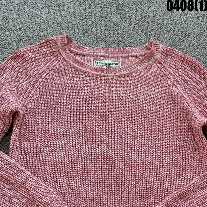 [BUNJANG] Tini Wini Pink Knit Sweater / 티니위니 핑크 니트 스웨터 90