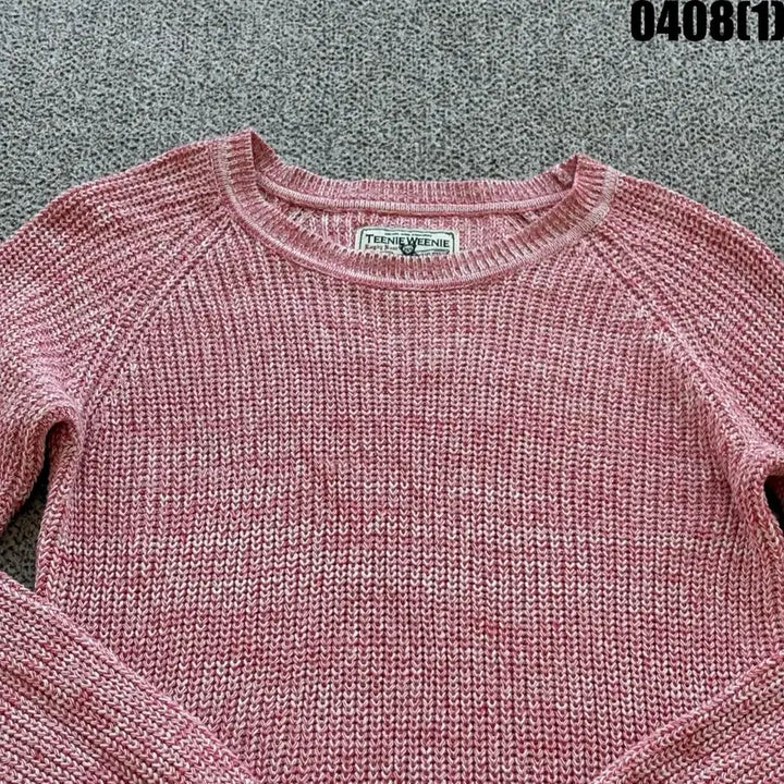 [BUNJANG] Tini Wini Pink Knit Sweater / 티니위니 핑크 니트 스웨터 90