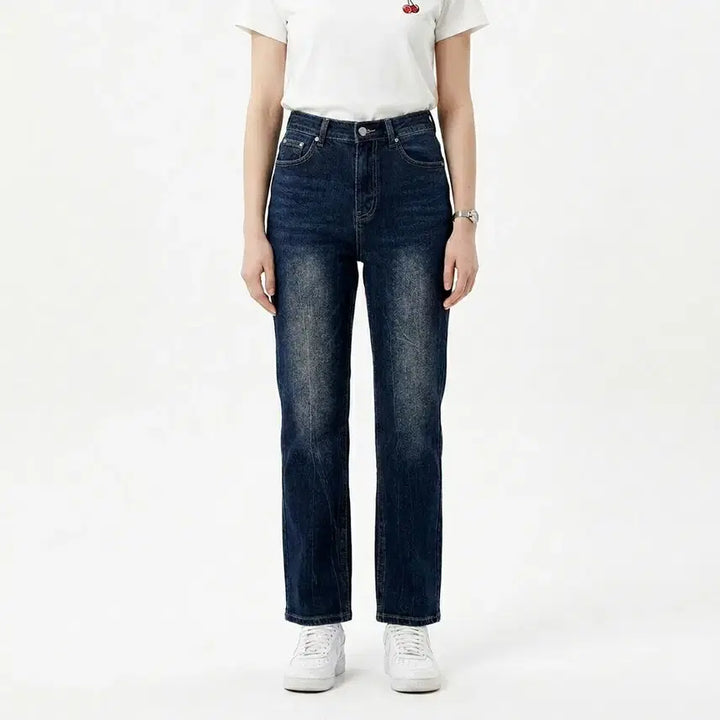 [BUNJANG] KIRSH Cherry Slim Fit Denim Pants - Size 1 / 24FW 키르시(KIRSH) 체리 스판 슬림핏 데님 팬츠 - 1사이즈