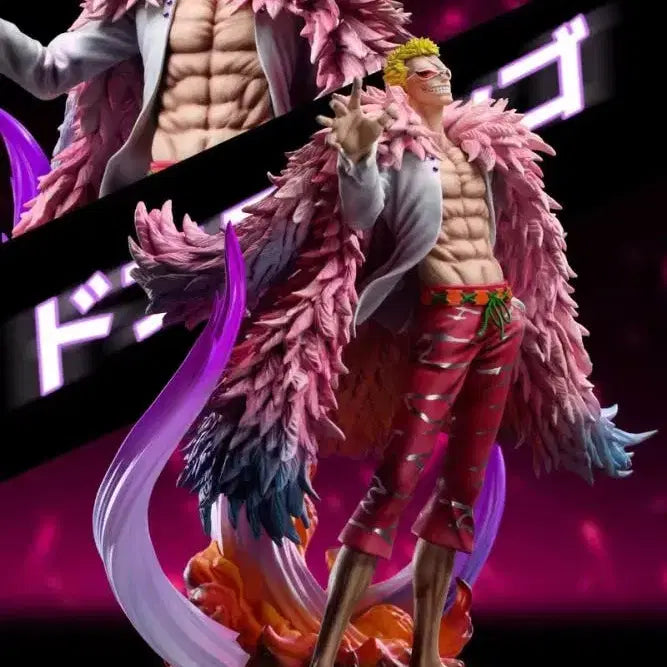 [BUNJANG] C2 Doflamingo &amp; Law Resin Figure / [급처]원피스 C2 도플라밍고+C2로우 레진 피규어