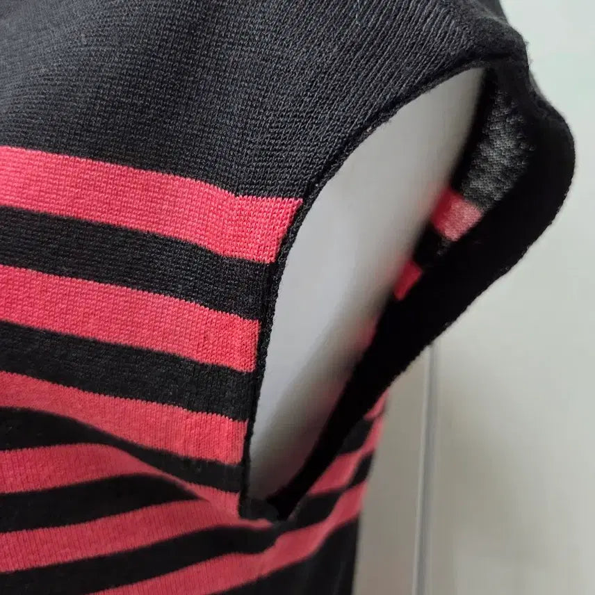 [BUNJANG] Vicki Dark Pink &amp; Black Color Block Dress / (새상품)비키 원피스