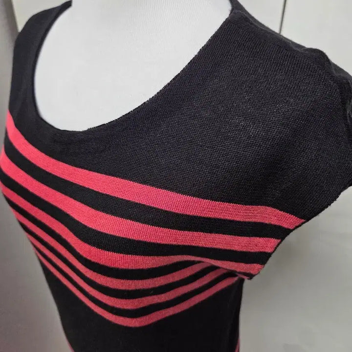 [BUNJANG] Vicki Dark Pink &amp; Black Color Block Dress / (새상품)비키 원피스