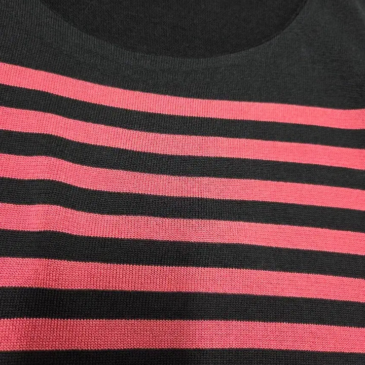 [BUNJANG] Vicki Dark Pink &amp; Black Color Block Dress / (새상품)비키 원피스