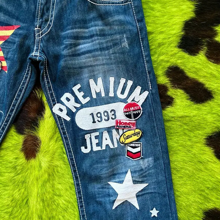 [BUNJANG] BLUE MOON BLUE Y2K Denim Pants / 90s-00s BLUE MOON BLUE 일본 빈티지 Y2K 데님 팬츠