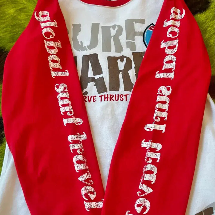 [BUNJANG] GOTCHA Vintage Lettering Raglan Long Sleeve / 90s-00s GOTCHA 일본 빈티지 레터링 프링팅 래글런 롱슬리브