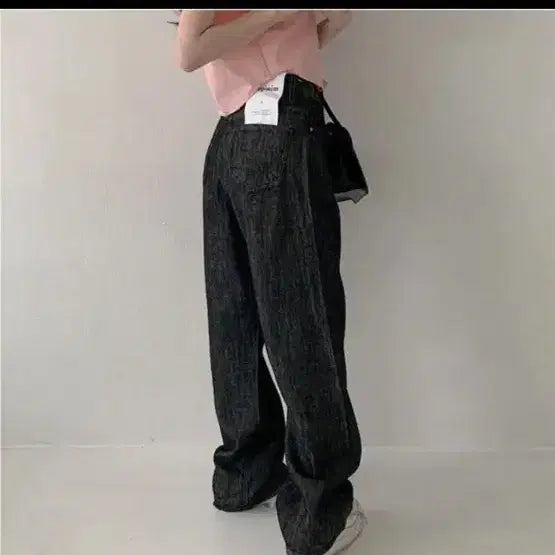 [SOLD OUT] 미니포에 XS 썸머 흑생지 오버핏 팬츠 여름바지