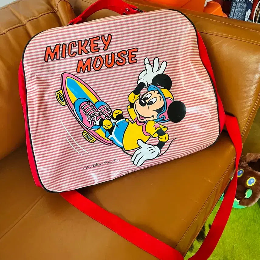[BUNJANG] Walt Disney Mickey Mouse Vintage Boston Bag / 90s Walt Disney 미국 빈티지 미키마우스 스포티 보스턴백 가방