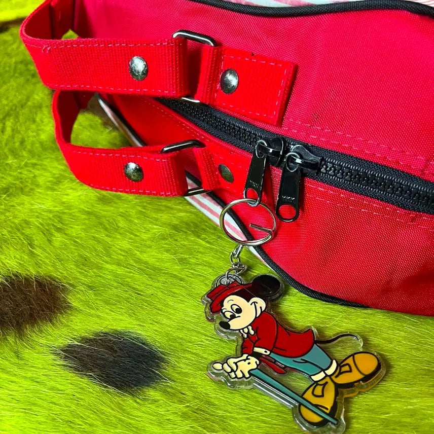 [BUNJANG] Walt Disney Mickey Mouse Vintage Boston Bag / 90s Walt Disney 미국 빈티지 미키마우스 스포티 보스턴백 가방