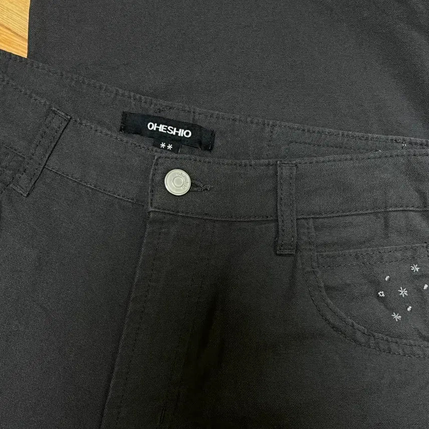 [BUNJANG] OHESIO Floral Roll-up Cotton Pants / 오헤시오 플로럴 롤업 코튼팬츠