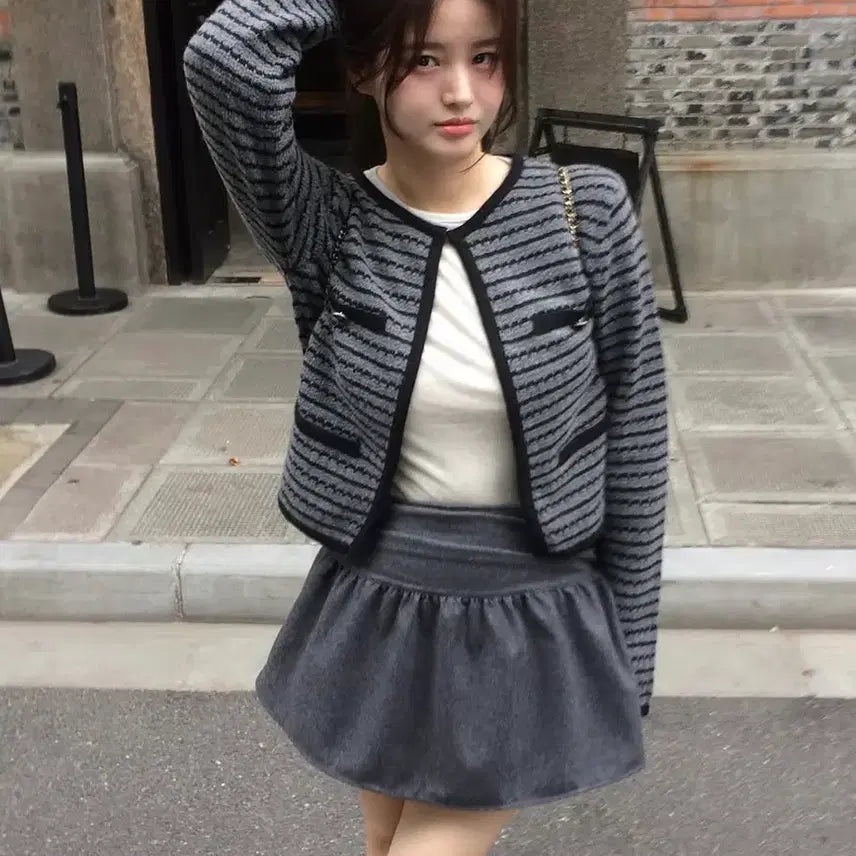 [BUNJANG] Modo Bella Tweed Cardigan / 모도 벨라 트위드 가디건