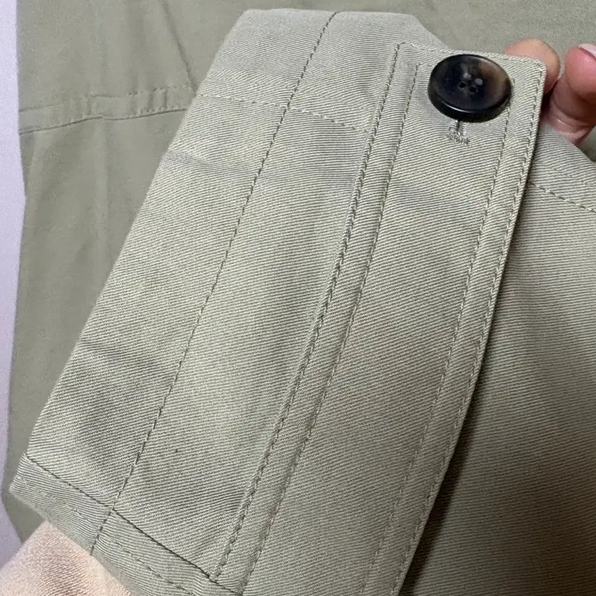 [BUNJANG] Juicy Judy Khaki Short Trench Jacket / 쥬시쥬디 카키 숏 트렌치 자켓