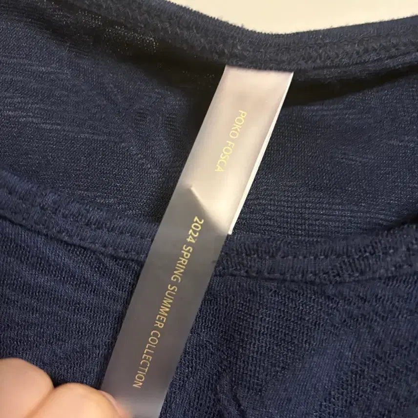 [BUNJANG] Poco Poca 7-part Jacquard T-shirt / 포코포스카 7부 자카드 티셔츠