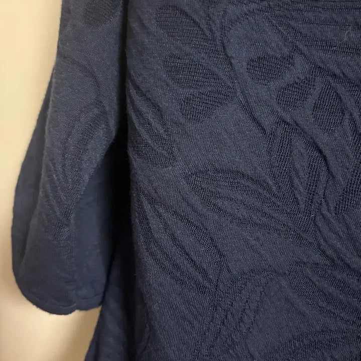 [BUNJANG] Poco Poca 7-part Jacquard T-shirt / 포코포스카 7부 자카드 티셔츠