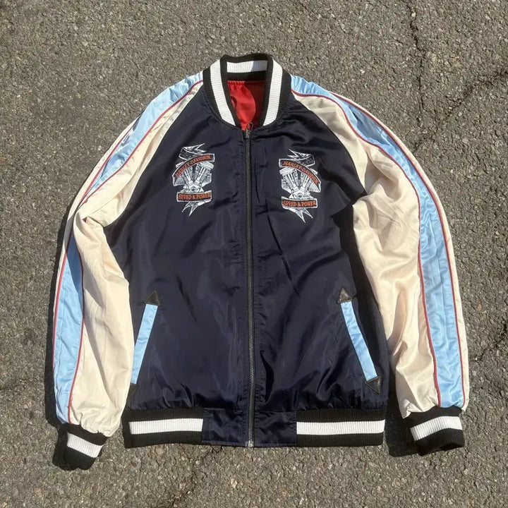 [BUNJANG] Harley Davidson Reversible Sukajan Jacket / 할리데이비슨 리버시블 스카잔