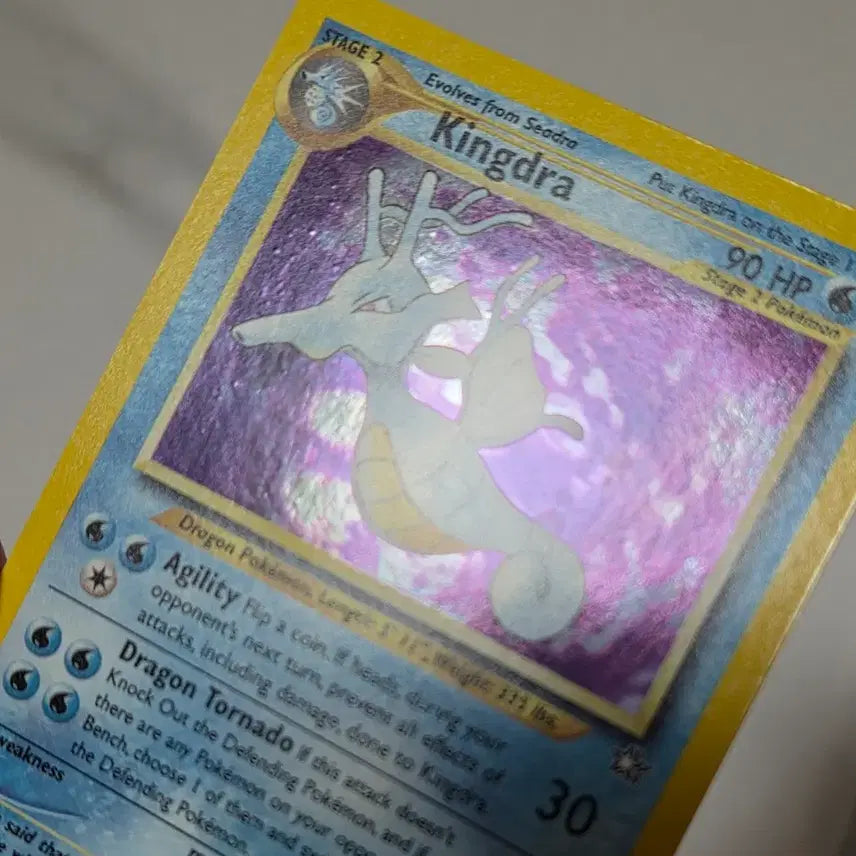 [BUNJANG] Pokemon Neo Genesis Kingdra Holo Unlimited (North American Edition) Trading Card / 포켓몬카드 북미판 네오 킹드라 홀로