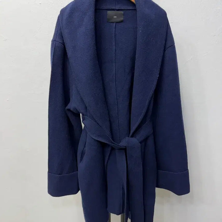[BUNJANG] ORR Navy Cashmere Robe Coat S / 새제품) ORR 오르 네이비 캐시미어 로브 코트 S